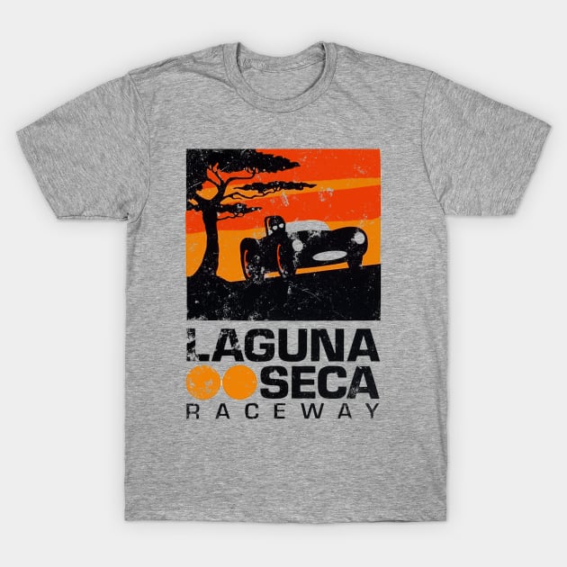 Laguna Raceway T-Shirt by retrorockit